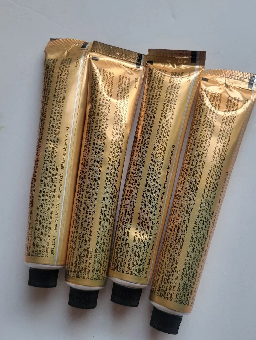 L'Oréal Paris Preference Shine Protect Conditioner - Gold Tubes 4 pc Bundle New